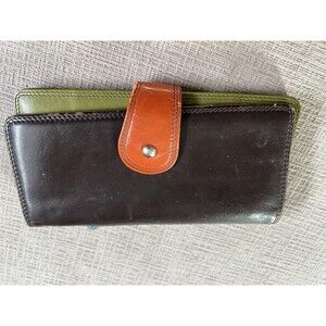 Original Prym Multicolor Leather Wallet Women One Size Zip ID Card Leopard